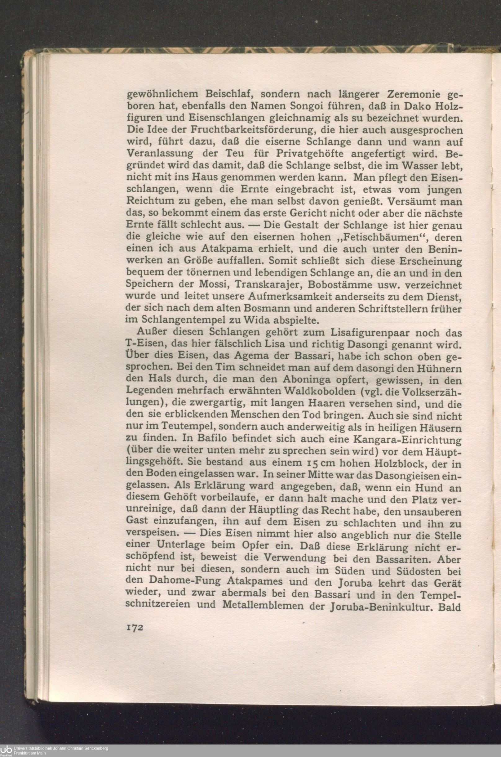 Frobenius 1924, printed page 172: The serpent’s first fruits.