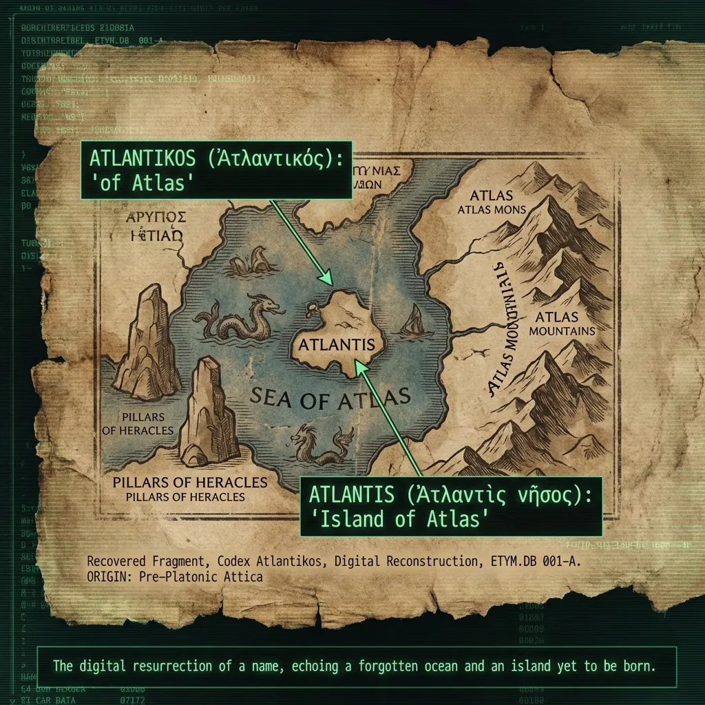 À Sombra de Atlas: Por que o Oceano Atlântico e Atlântida Compartilham um Nome