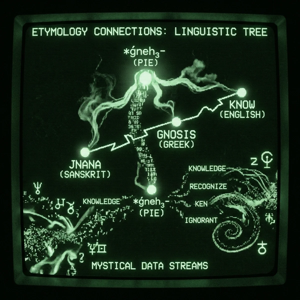 Gemeinsame Etymologie von Jñāna, Know und Gnosis
