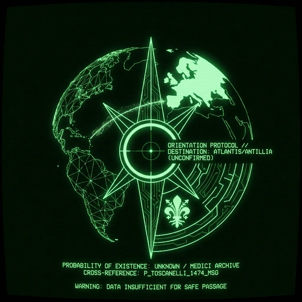 A highly stylized, geometric compass rose coils around a fractured, abstract outline of the Earth. Europe is represented by a solid, angular shape, …