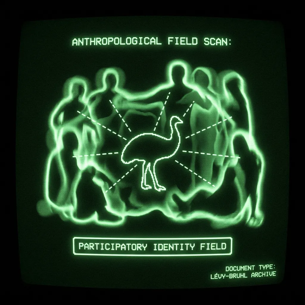 Monochrome phosphor green (#00e300) on pure black background. Retro terminal CRT aesthetic. ANTHROPOLOGICAL FIELD SCAN: Multiple human silhouettes …
